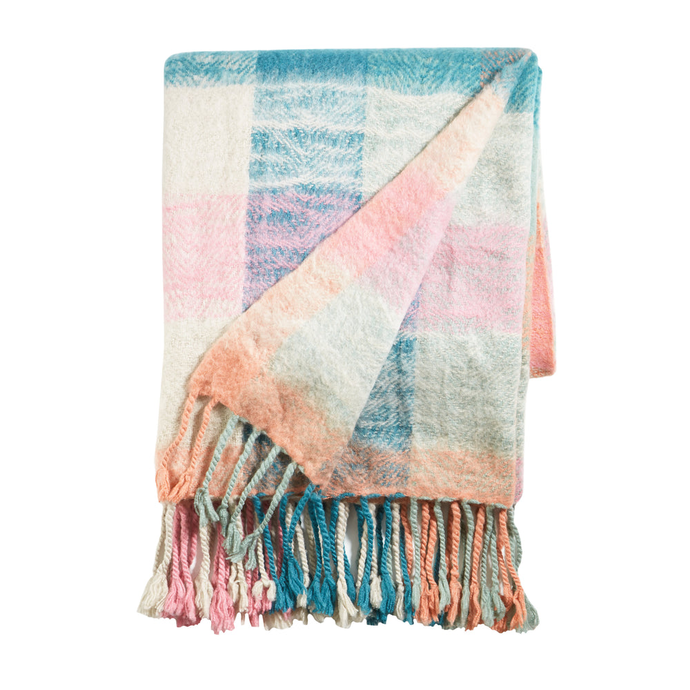 Pippa Plaid Throw | Multi