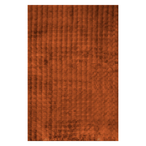 Katy Checkered Cloud Washable Rug | Brick