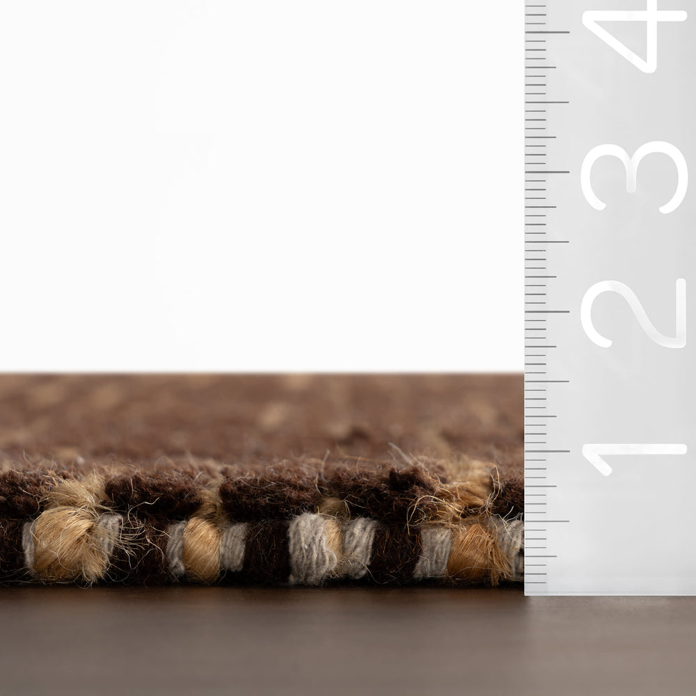 Vicart Modern Striped Bohemian Rug | Brown