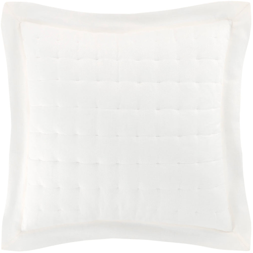 Brussels Quilted Sham | Ivory