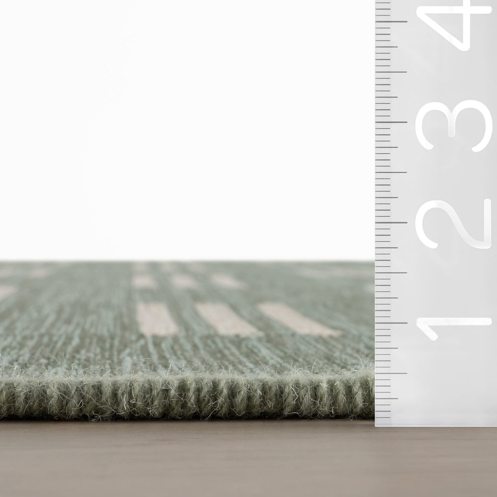 Ondine Coastal Indoor/Outdoor Custom Rug | Green