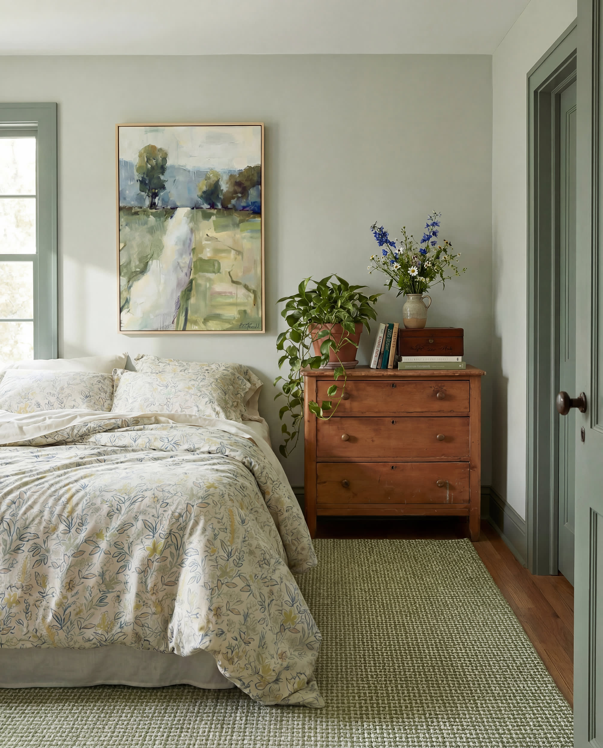 Miss Muffet Handwoven Cotton Rug | Olive – Annie Selke