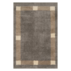 Silja Bordered Cotton Rug | Blue