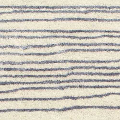 Striae Hand Tufted Wool Rug Swatch | Pewter Blue