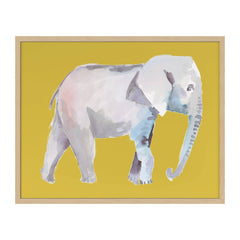 Color Block Elephant Wall Art | Yellow