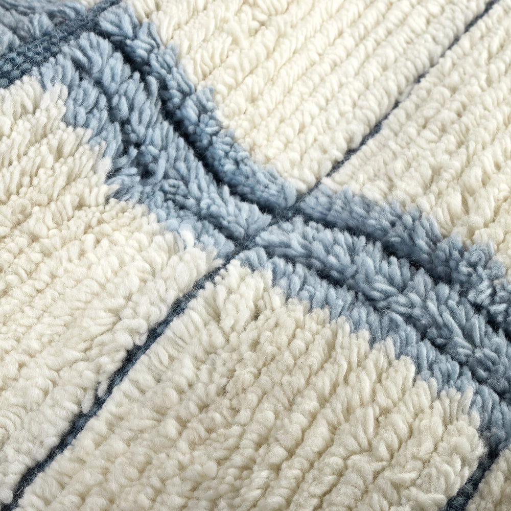 Tory Hand Knotted Wool Rug | Pewter Blue
