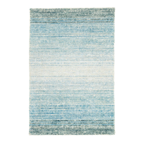 Sky Moon Handwoven Cotton/Viscose Rug | Blue