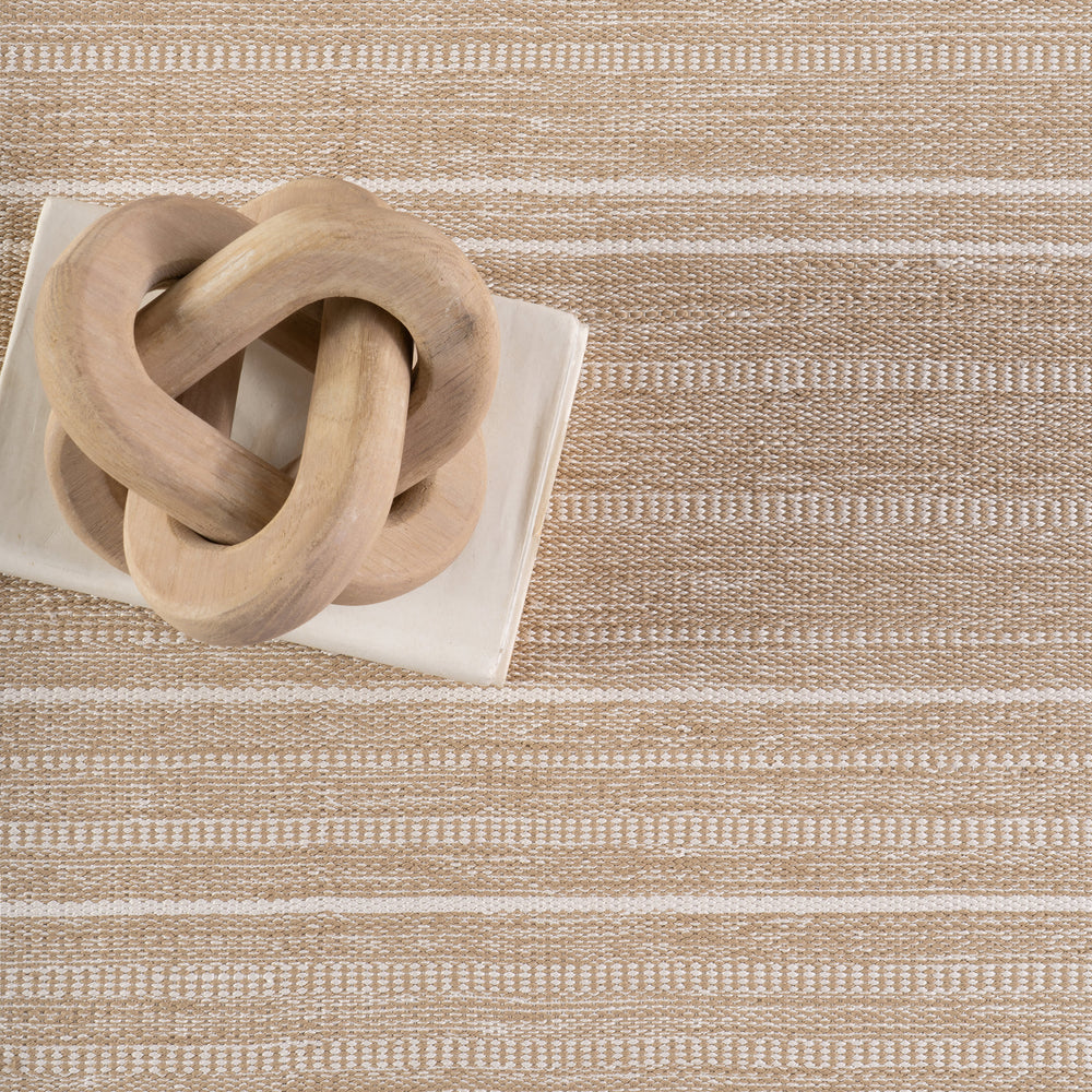 Skipper Stripe Handwoven Indoor/Outdoor Rug | Khaki