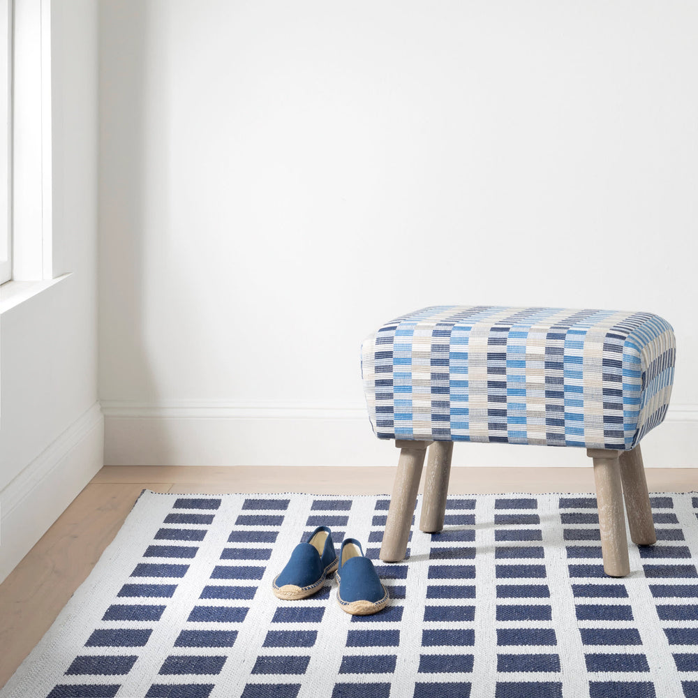 Titto Handwoven Indoor/Outdoor Rug | Navy