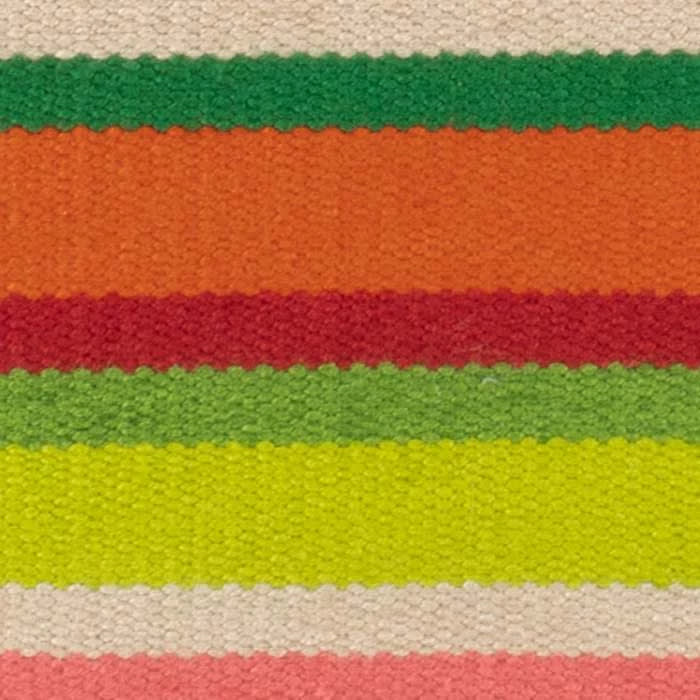 Seed Stitch Stripe Handwoven Indoor/Outdoor Rug Swatch | Spring
