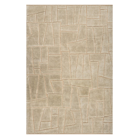 Drela Abstract Bohemian Rug | Ivory