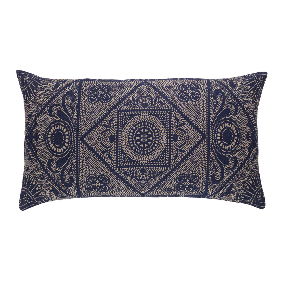 Manisa Linen Decorative Pillow Cover | Blue