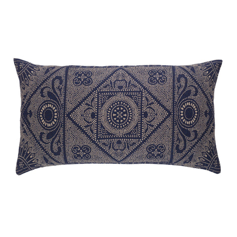 Manisa Linen Decorative Pillow Cover | Blue
