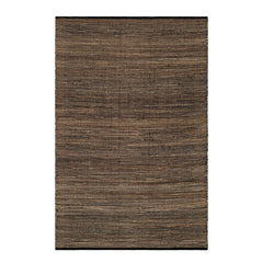Seed Handwoven Jute Rug | Black/Natural