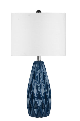 25-Inch Taylor Ceramic Table Lamp | Navy