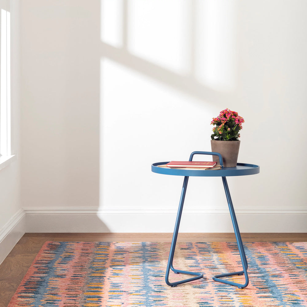 Paint Chip Hand Micro Hooked Wool Rug | Coral