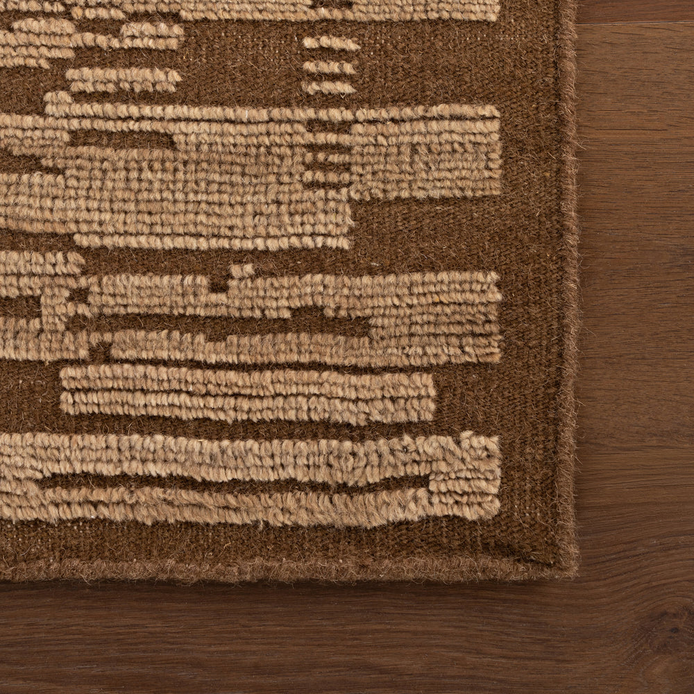 Jex Abstract Bohemian Rug | Brown