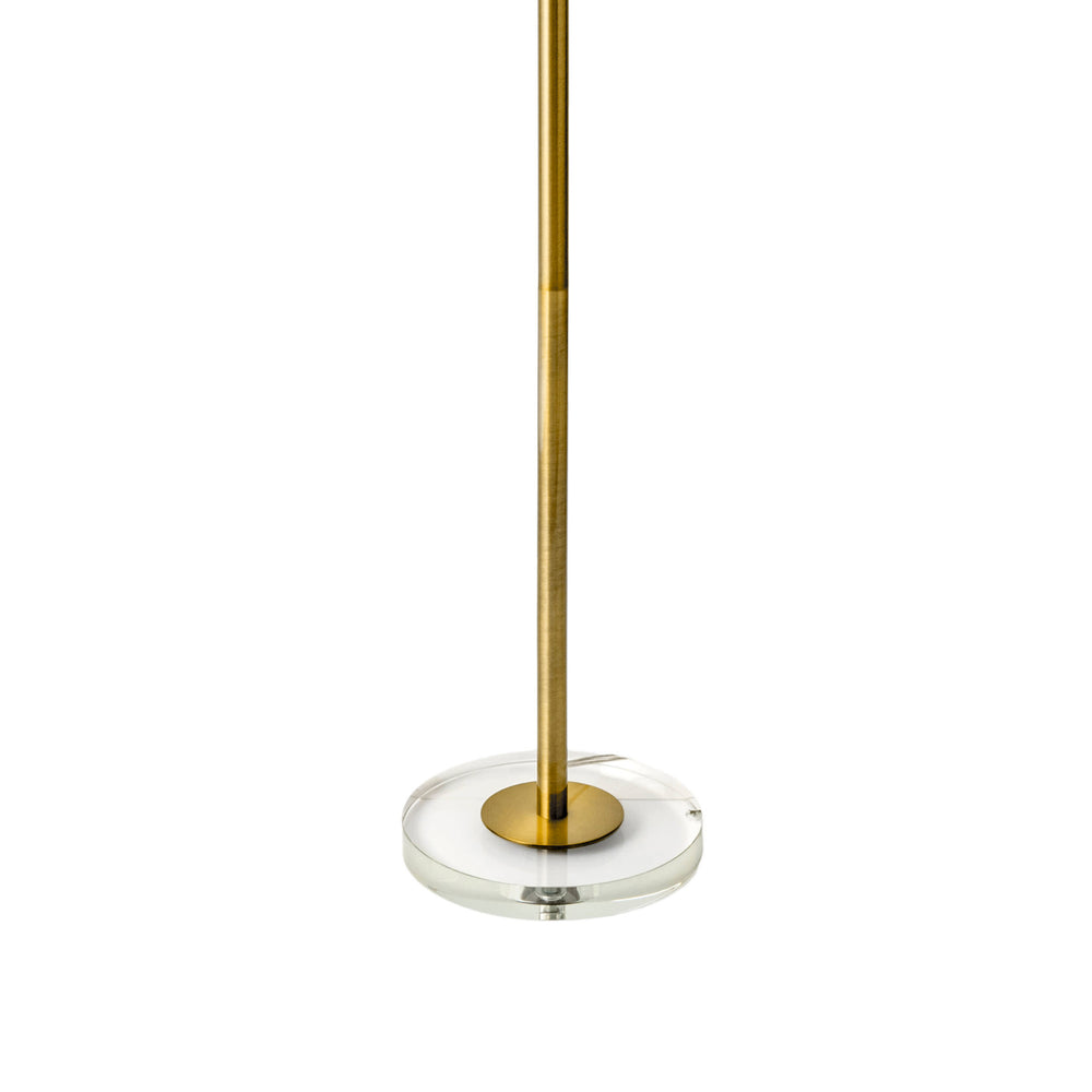 60-inch Metal Industrial Staff Floor Lamp | Brass