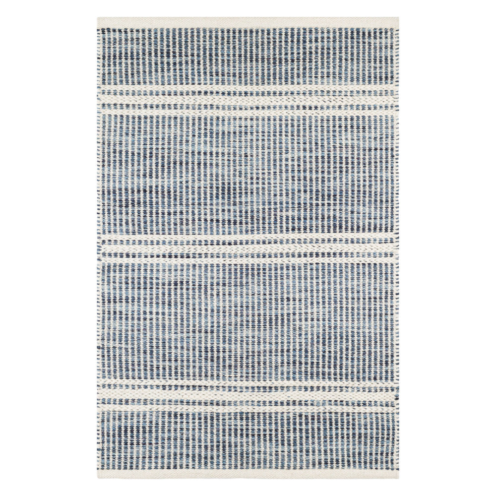 Malta Handwoven Wool Rug | Blue