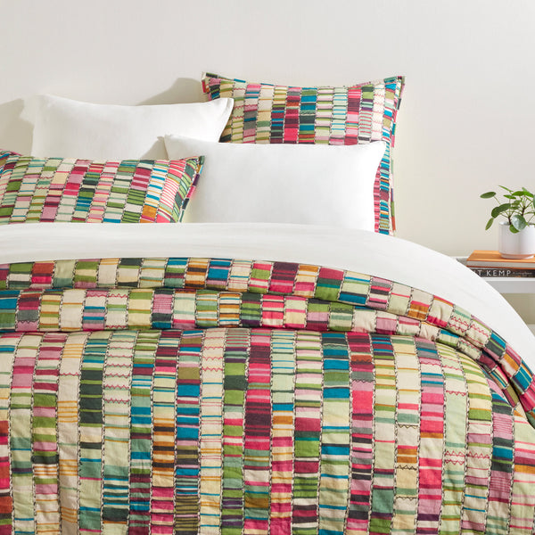 Penelope Stripe Coverlet | Multi – Annie Selke