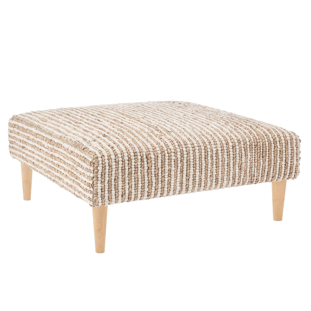 Twiggy Rug Ottoman | Natural