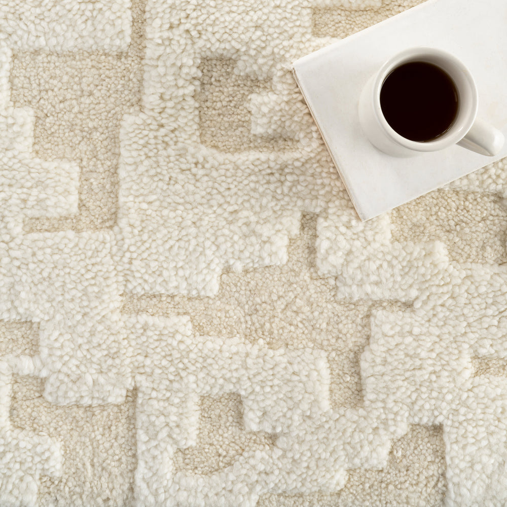 Alora Hand Knotted Wool Rug | Natural