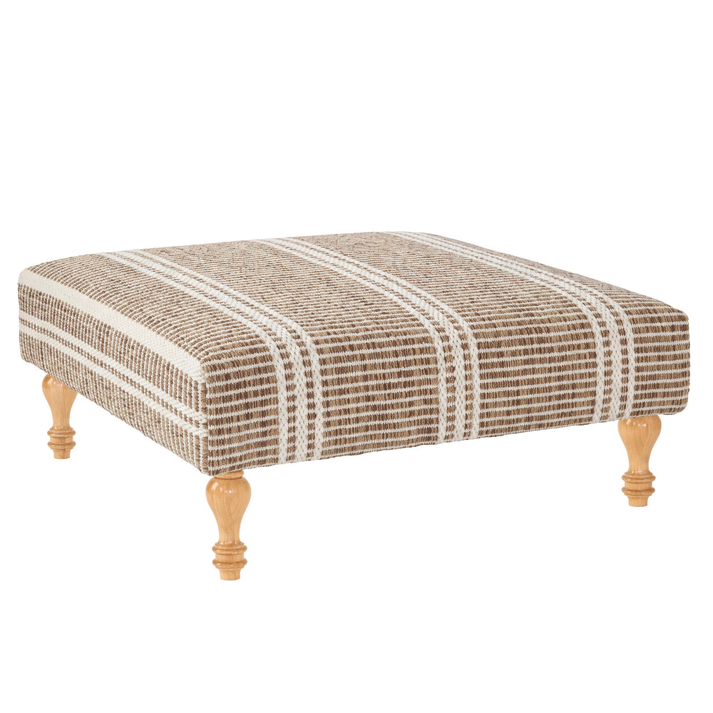 Malta Rug Ottoman | Natural
