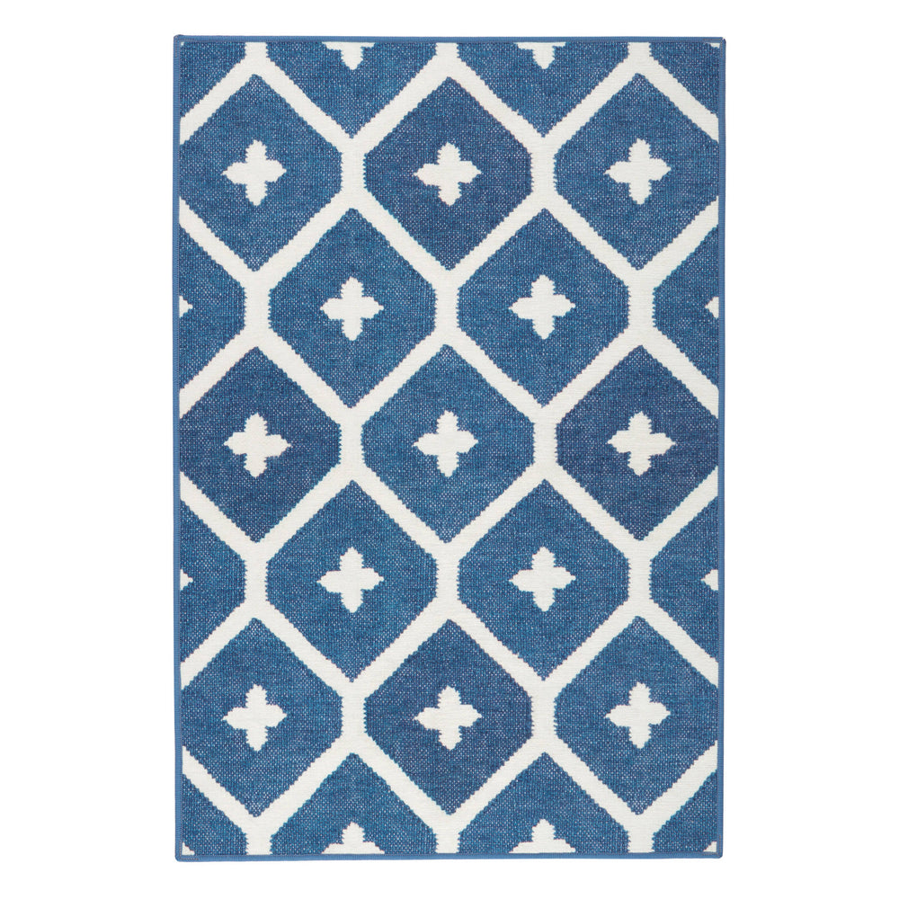 Elizabeth Machine Washable Rug | Navy