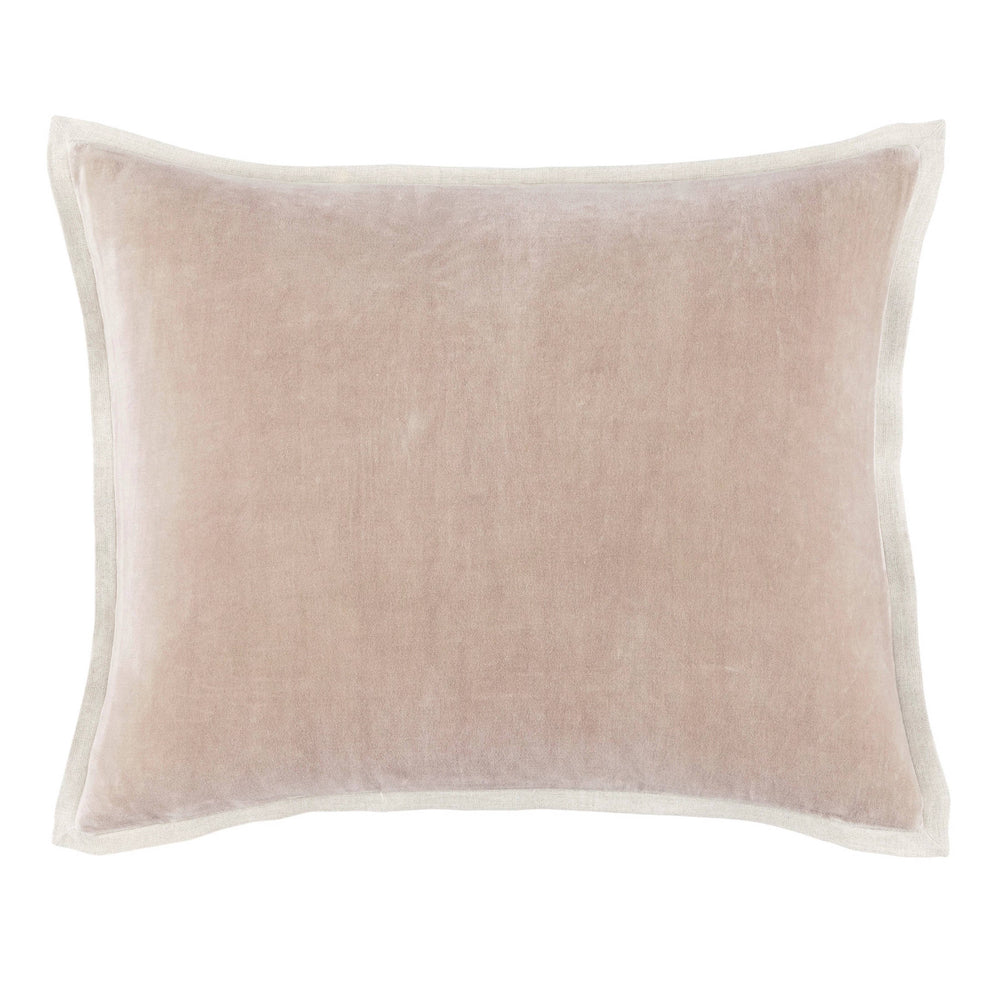 Gehry Velvet/Linen Decorative Pillow Cover | Stone