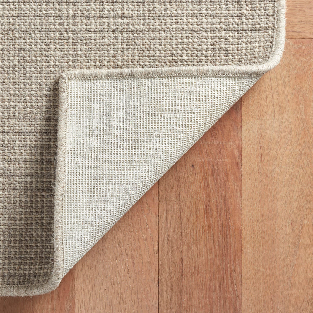 Checkers Woven Wool Custom Rug | Grey