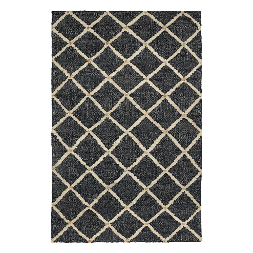 Kali Handwoven Jute Rug | Black