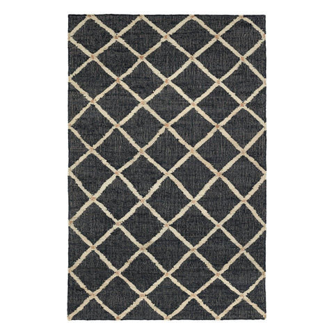 Kali Handwoven Jute Rug | Black