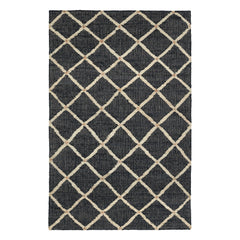 Kali Handwoven Jute Rug | Black