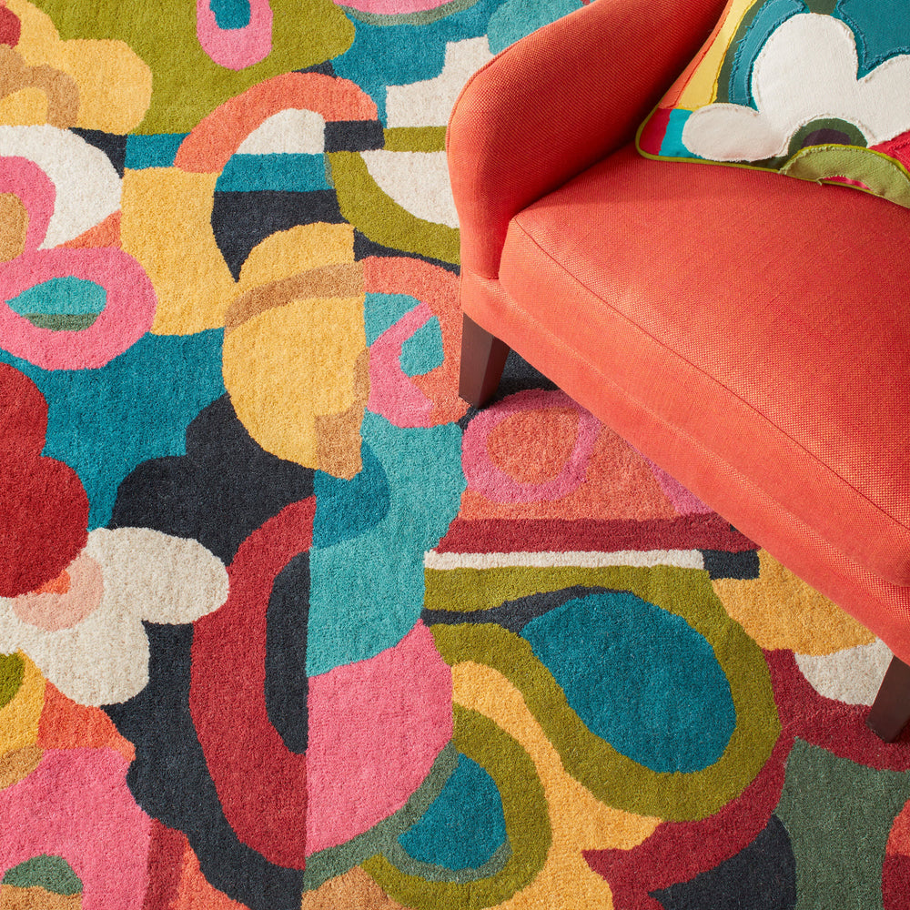 Field of Dreams Hand Tufted Wool Rug | Multi