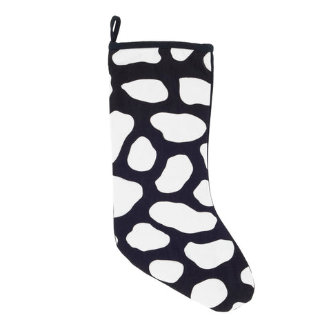 Pebbles Quilted Stocking | Black