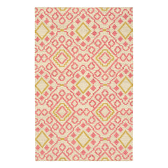 Jelly Roll Handwoven Wool Rug | Fuchsia