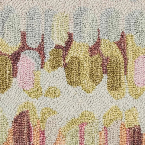 Paint Chip Hand Micro Hooked Wool Rug Swatch | Pastel