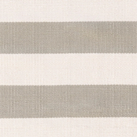 Catamaran Stripe Handwoven Indoor/Outdoor Rug Swatch | Platinum/Ivory