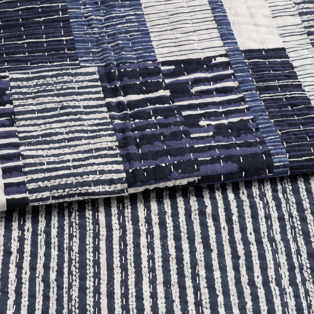 Fripp Resist Coverlet | Blue