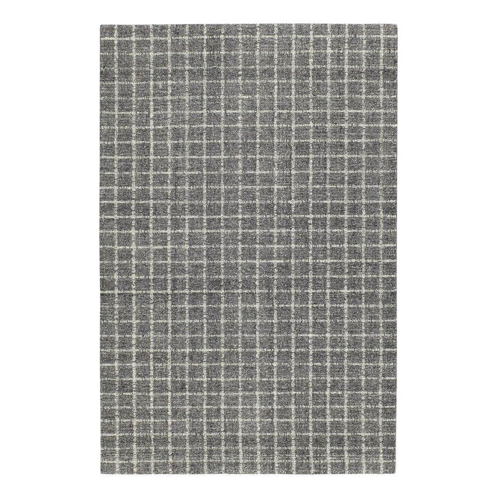Conall Hand Micro Hooked Wool Rug | Grey