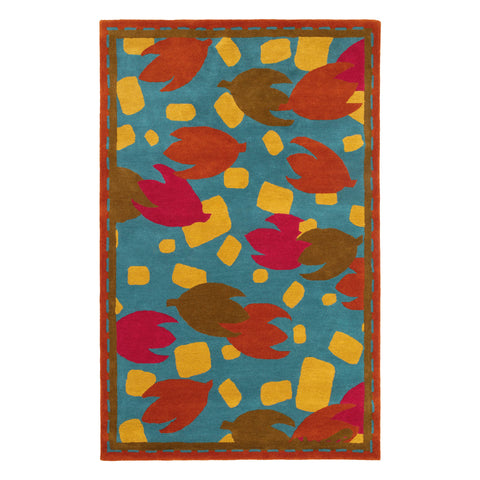 Happy Flower Hand Tufted Wool Rug | Autumn
