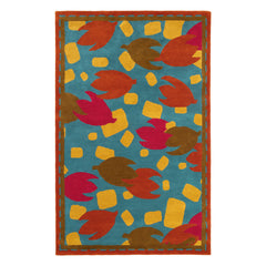 Happy Flower Hand Tufted Wool Rug | Autumn