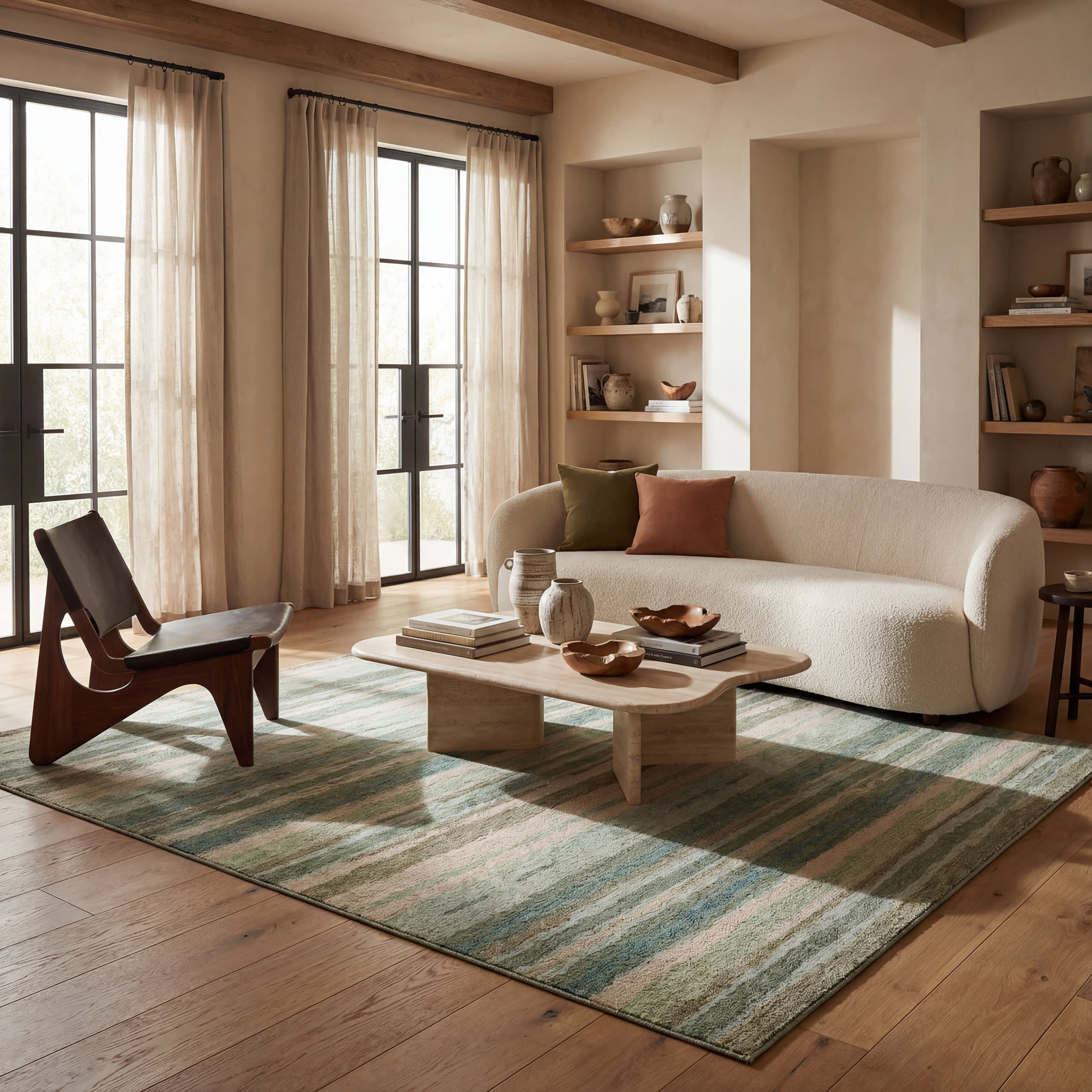 Zare Transitional Abstract Indoor Rug | Blue – Annie Selke