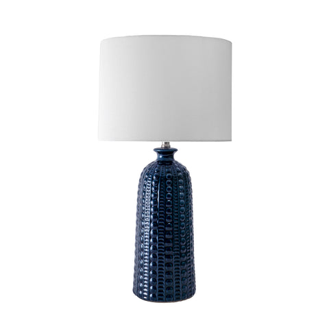 30-inch Polona Ceramic Table Lamp | Navy