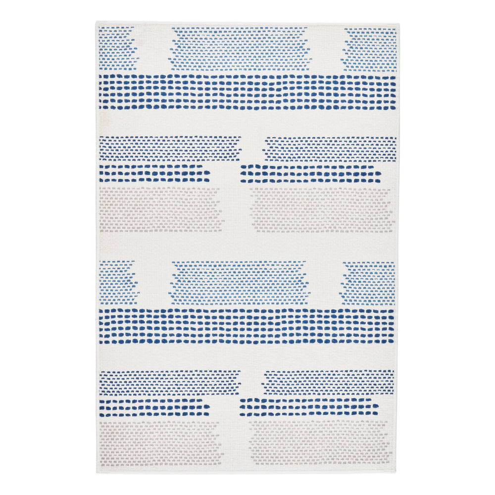 Tread Lightly Machine Washable Rug | Navy