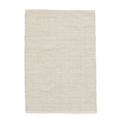 Marled Handwoven Cotton Rug | Light Blue