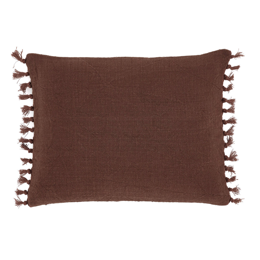 Evelyn Linen Decorative Pillow Cover | Russet