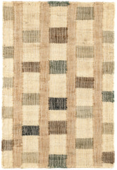 Mosaic Handwoven Jute Rug | Blue
