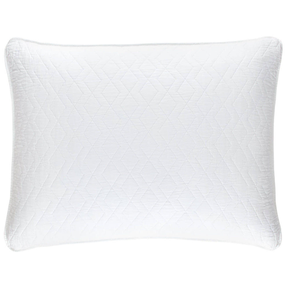 Birdie Quilted Sham | White