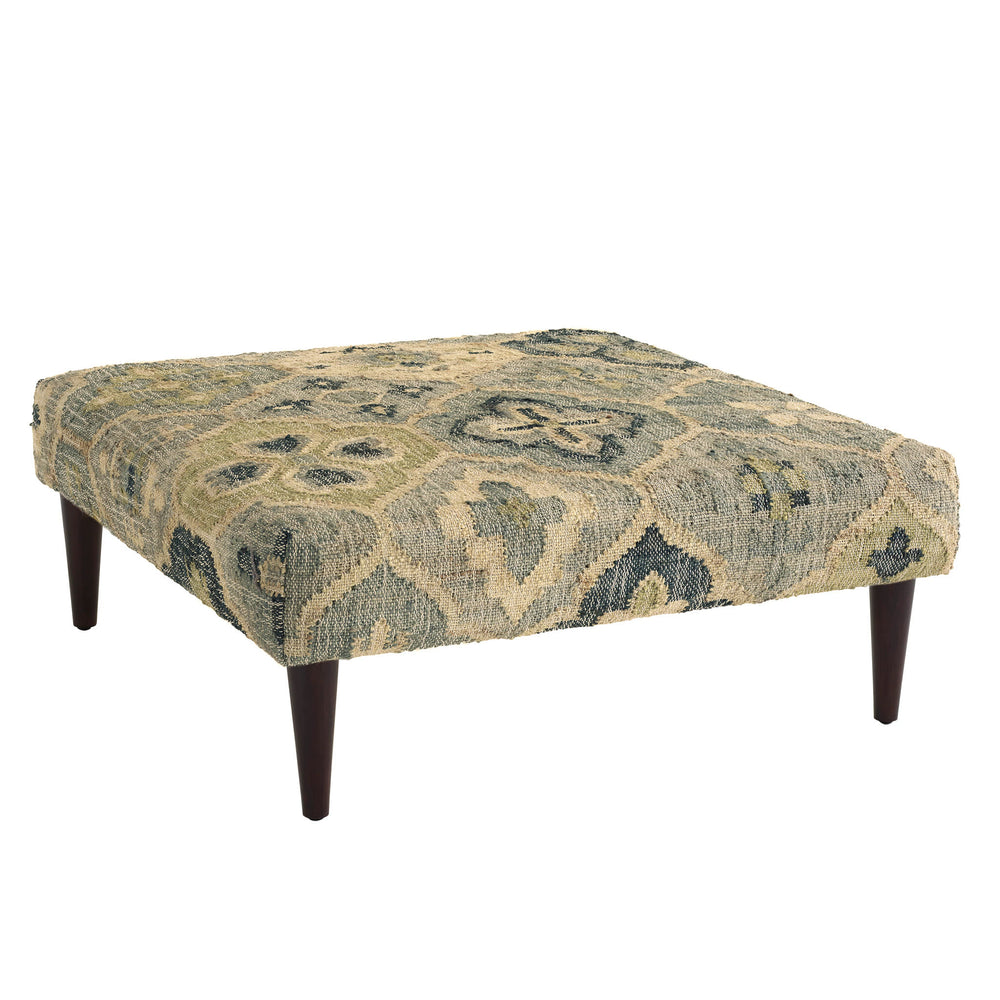 Pali Rug Ottoman | Evergreen